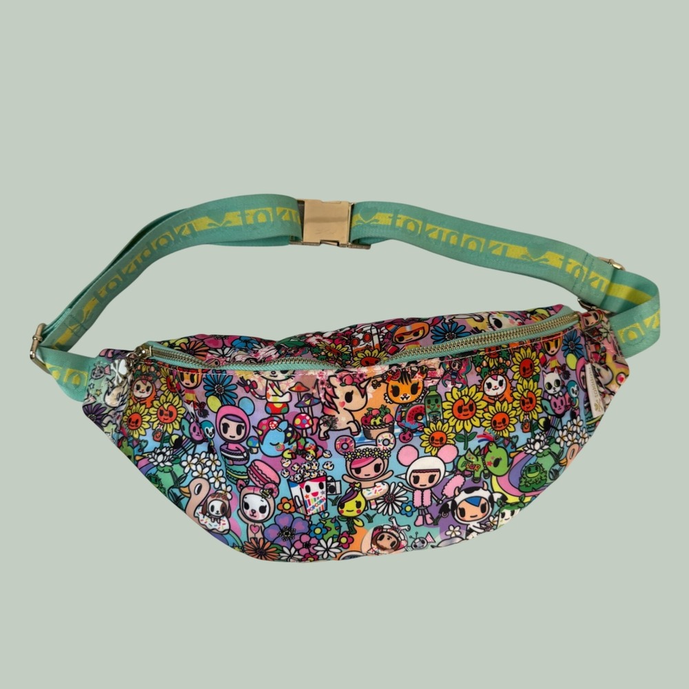Tokidoki Flower Power Sling Bag Belt Bag Retro Colorful